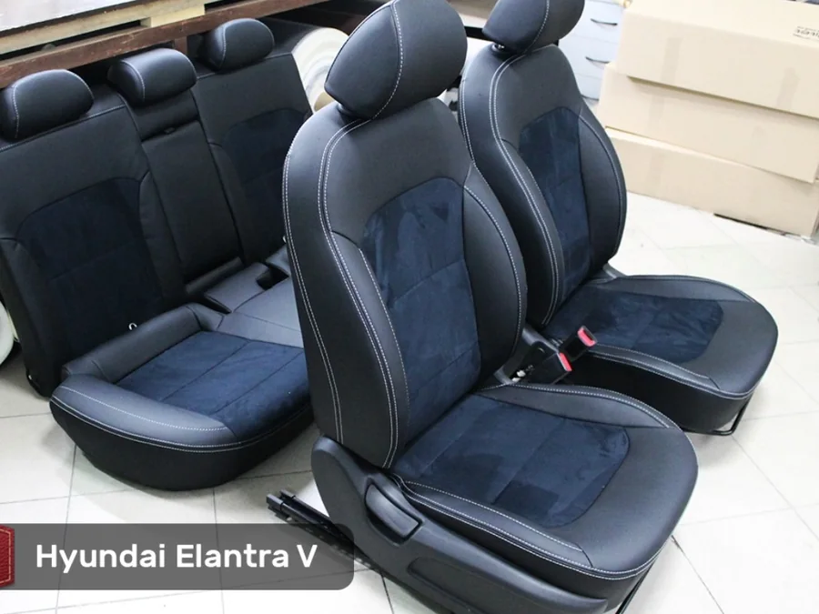 Каркасные авточехлы, пример работы. Фотография комплекта на Changan CS55 Plus ещё не снята