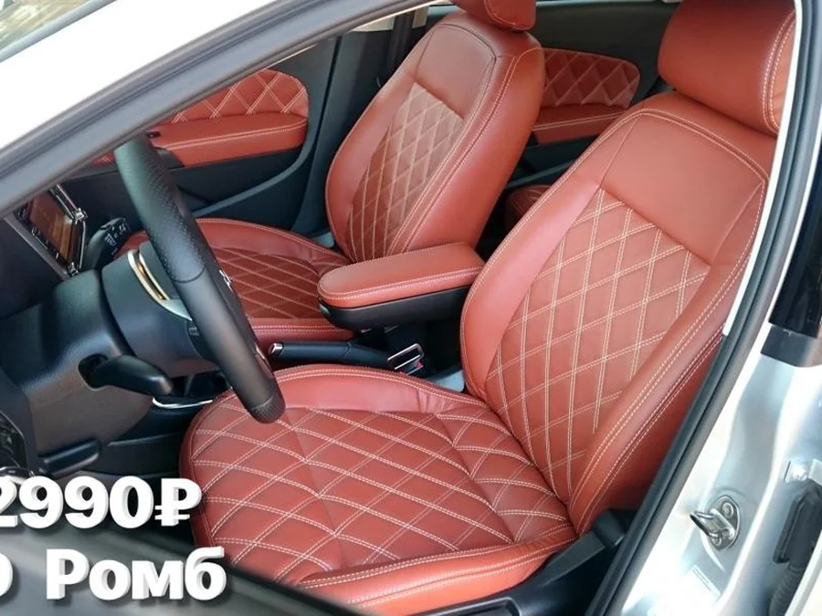 Каркасные авточехлы, пример работы. Фотография комплекта на Changan Eado Plus ещё не снята